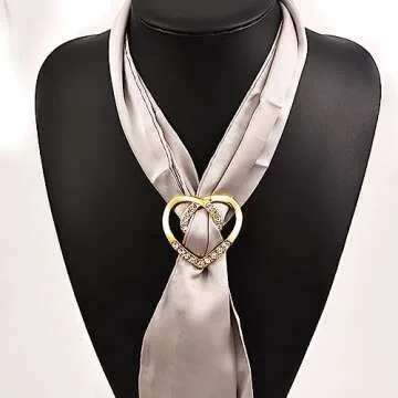 Elegant Pearl Scarf Ring Clips for Stylish Women Accessories