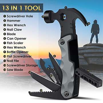 DR.LILIANG 13-in-1 Multi-tool Hammer for Outdoors
