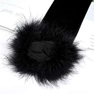 BABEYOND Long Satin Opera Gloves Pageant Feather Gloves 1920s Stretchy Elbow Length Gloves for Halloween Costume Party