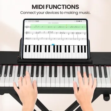 Rengue 88 Key Electronic Keyboard Piano Set for All Ages