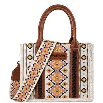 Wrangler Tote Bag for Women Aztec Handbags Western Purses for Women FBA3-WG2202-8120SCF