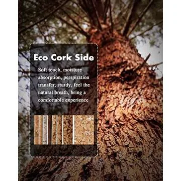 YSAGi Double-Sided Desk Pad, Leather Desk Mat, Eco Cork Desk Pad Protector, Large Mouse Pad for Desk, Waterproof Desk Blotter Pad, Desk Writing Pad for Office Work/Home(23.6"x13.7",Coffee+Cork)