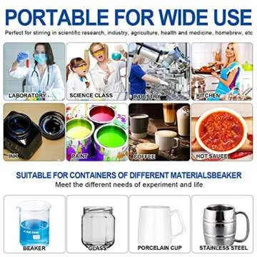 Xin Tester 5000ml LED Digital Magnetic Stirrer, Stainless Steel Magnetic Mixer with Stir Bar, Magnetic Stir Plate for Sauces/Yeast Starters/Paint/Ink/Lab (No Heating) Max Stirring Rate: 2200RPM