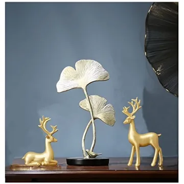 FANTESTICRYAN Small Reindeer Sculpture Set for Home Decor