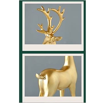 FANTESTICRYAN Small Reindeer Sculpture Set for Home Decor