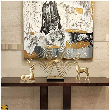 FANTESTICRYAN Small Reindeer Sculpture Set for Home Decor