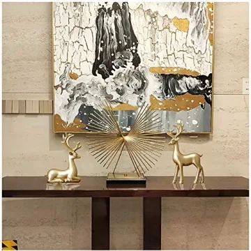 FANTESTICRYAN Small Reindeer Sculpture Set for Home Decor