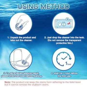 Vacplus Toilet Bowl Cleaner Tablets: Long-lasting Clean