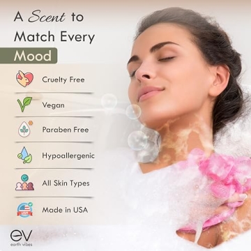 Earth Vibes Bath Bombs Gift Set - USA Made XXL Natural Bath Fizzies Infused with Essential Oils - Moisturizes Dry Skin, Organic Olive Oil, Coconut Oil, Epsom Salt - Women Men Kids - 6 x 5oz