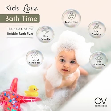 Earth Vibes Bath Bombs Gift Set - USA Made XXL Natural Bath Fizzies Infused with Essential Oils - Moisturizes Dry Skin, Organic Olive Oil, Coconut Oil, Epsom Salt - Women Men Kids - 6 x 5oz