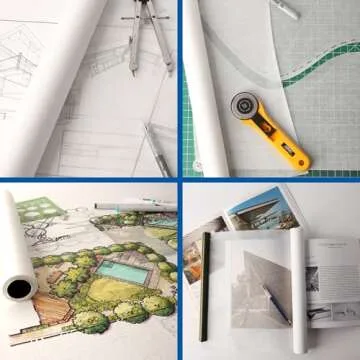 ALVIN Lightweight Tracing Paper Roll for Sketching 18 Inches