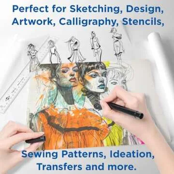 ALVIN Lightweight Tracing Paper Roll for Sketching 18 Inches