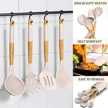 33 PCS Silicone Utensils Set - Heat Resistant & BPA Free