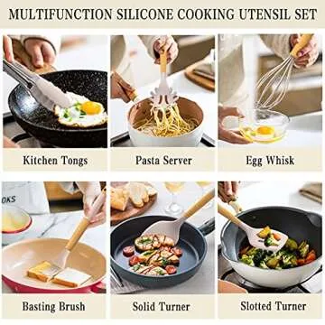 33 PCS Silicone Utensils Set - Heat Resistant & BPA Free