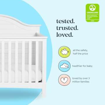 Carter's DaVinci Nolan 4-in-1 Convertible Crib in White