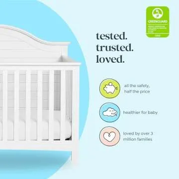 Carter's DaVinci Nolan 4-in-1 Convertible Crib in White