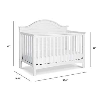 Carter's DaVinci Nolan 4-in-1 Convertible Crib in White