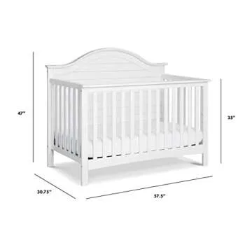 Carter's DaVinci Nolan 4-in-1 Convertible Crib in White