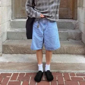 Clogs for Women Suede Soft Leather Clogs Classic Cork Clog Antislip Slippers Waterproof Mules House Sandals Buckle Black