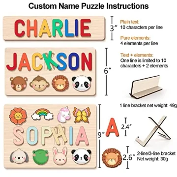 Personalized Name Puzzle for Kids - Unique Learning Gift