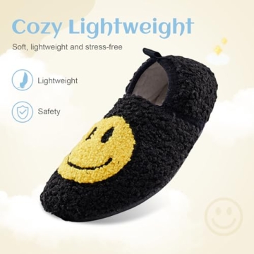 Soft Memory Foam Cozy Smile Slippers for Toddlers