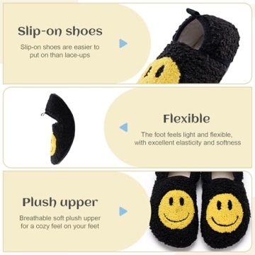 Soft Memory Foam Cozy Smile Slippers for Toddlers