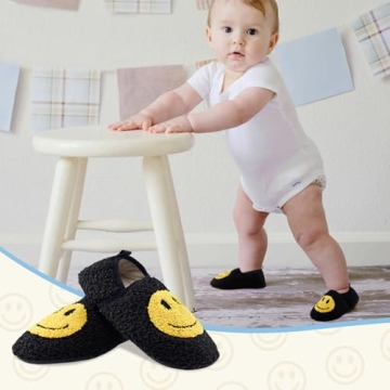 Soft Memory Foam Cozy Smile Slippers for Toddlers