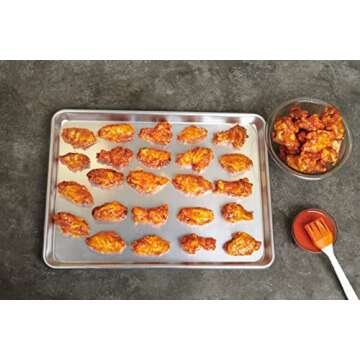 Checkered Chef Quarter Sheet Pan Set - Non-stick Baking Trays