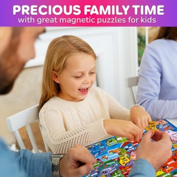 QUOKKA Magnetic Toddler Puzzles Ages 3-5 - 3 Educational Travel Games Puzzles for Kids Ages 4-6 - Space, USA and World Map Learning Toys for Boy and Girl 2-4 Learn United States