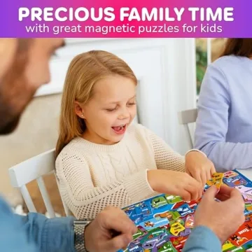 QUOKKA Magnetic Toddler Puzzles Ages 3-5 - 3 Educational Travel Games Puzzles for Kids Ages 4-6 - Space, USA and World Map Learning Toys for Boy and Girl 2-4 Learn United States