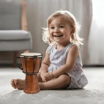 BND Mini Djembe Drum for Kids - 4x8 Fun Musical Instrument