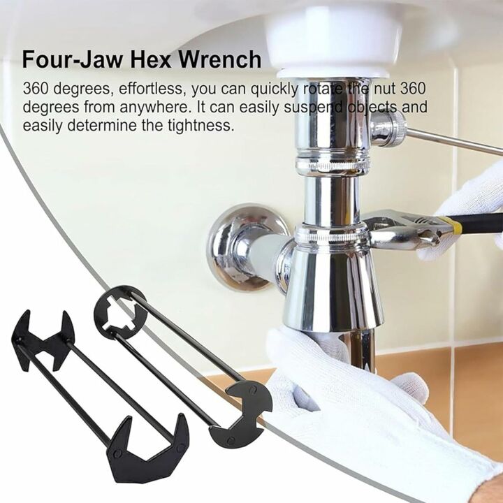 Basin Wrench Set - 2024 Upgrade 7 Sizes for Plumbing