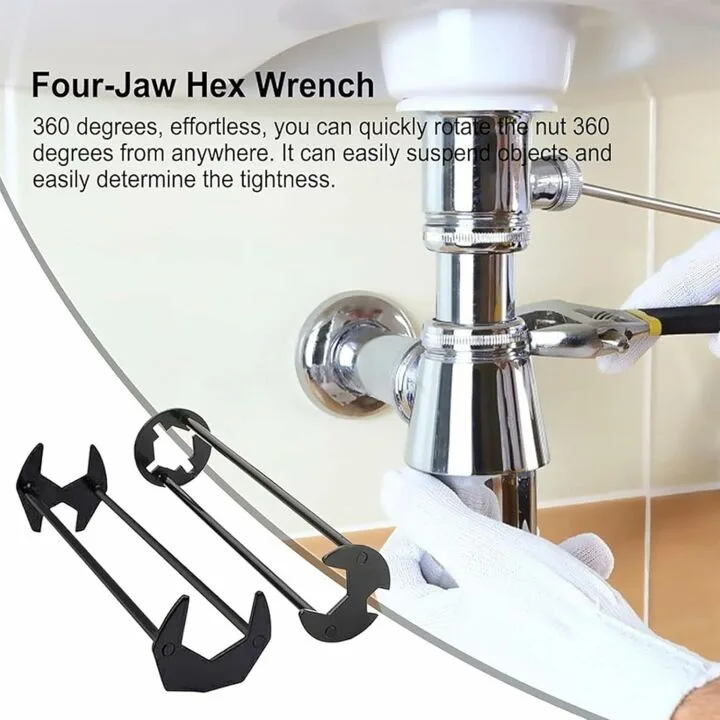 Basin Wrench Set - 2024 Upgrade 7 Sizes for Plumbing