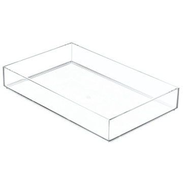iDesign Clarity Plastic Drawer Organizer Stackable Storage