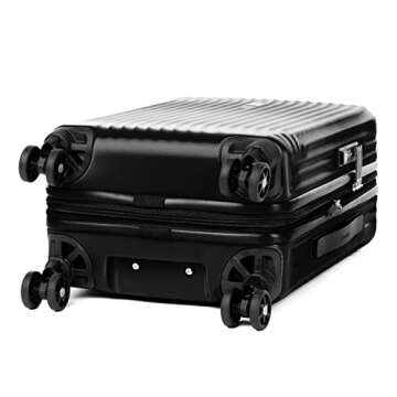 Travelpro Maxlite Air Hardside Expandable Carry on Luggage, 8 Spinner Wheels, Lightweight Hard Shell Polycarbonate Suitcase, Black, Compact Carry On 20-Inch