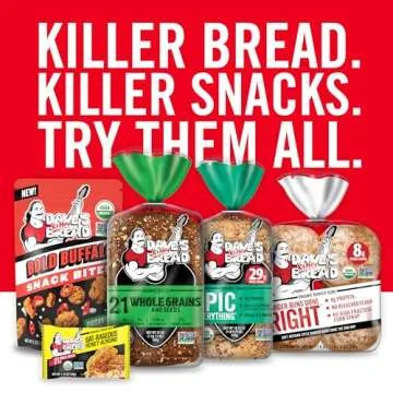 Dave's Killer Bread 21 Whole Grains & Seeds Thin-Sliced, Whole Grain Organic Bread, 20.5 oz Loaf