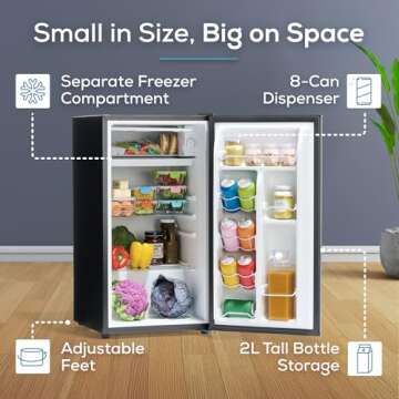 Igloo 3.2 Cu.Ft. Compact Refrigerator with Freezer
