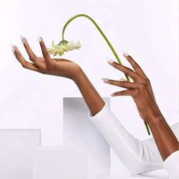 KISS Gel Fantasy Ready-to-Wear Press-On/Glue-On Gel Nails, Style “Friends”, Long Length Gel Nail Kit with 24 Mega Adhesive Tabs, Pink Gel Glue, Manicure Stick, Mini File, and 24 Fake Nails