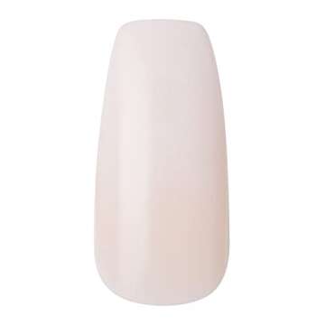 KISS Gel Fantasy Ready-to-Wear Press-On/Glue-On Gel Nails, Style “Friends”, Long Length Gel Nail Kit with 24 Mega Adhesive Tabs, Pink Gel Glue, Manicure Stick, Mini File, and 24 Fake Nails