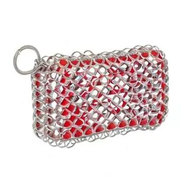 Lodge ACM10R41 Red Cast Iron Scrubbing Pad for Cookware