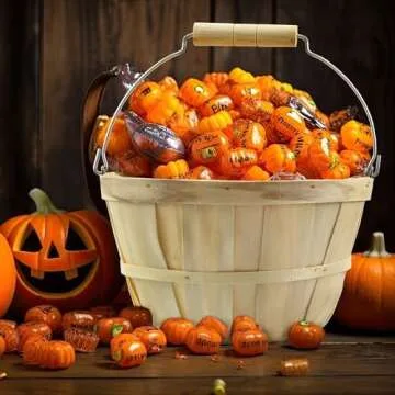 Cornucopia Brands Round Wooden Baskets (2-Pack, Natural); Wood Fruit Buckets w/Handle, 4-Quart Capacity; 6.1 Inch Tall by 8 Inch Diameter