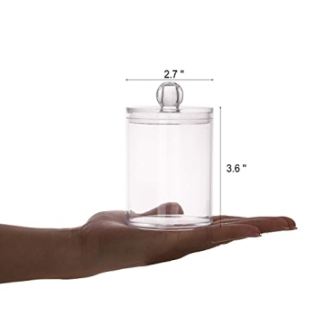 Tbestmax Elegant Plastic Bathroom Organizer Jars