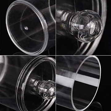 Tbestmax Elegant Plastic Bathroom Organizer Jars