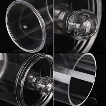 Tbestmax Elegant Plastic Bathroom Organizer Jars