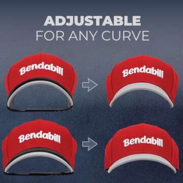 Bendabill Hat Bill Bender (2 Pack) Perfect Hat Bending Strap, Conveniently Shape Your Hat To Your Li...