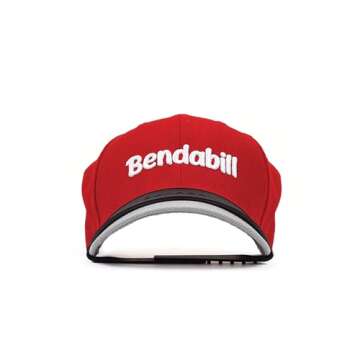 Bendabill Hat Bill Bender (2 Pack) Perfect Hat Bending Strap, Conveniently Shape Your Hat To Your Liking, Hat Curving Tool, Brim Curver, Steaming Optional (Black)