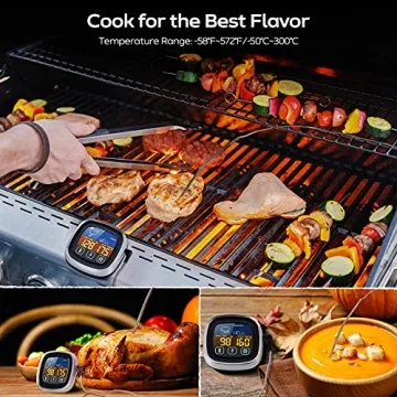 Digital Meat Thermometer with Touchscreen for Precise Cooking