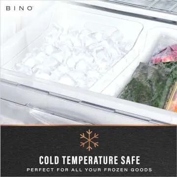 BINO | Plastic Organizer Bins, Large - 4 Pack | The SOHO Collection | Multi-Use | Pantry & Freezer Organizer Bins | Plastic Storage Containers for Home & Kitchen Org