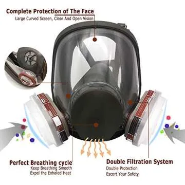 MOARON Full Face Respirator with Superior Protection Features