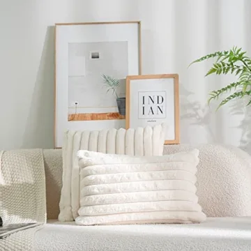 DEELAND Plush Decorative Pillow Covers for Cozy Living